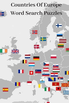 Paperback Countries Of Europe Word Search Puzzles Book