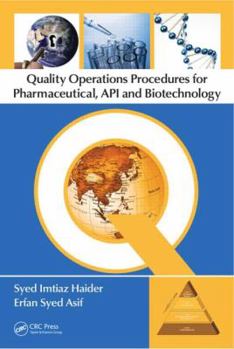 Hardcover Quality Operations Procedures for Pharmaceutical, Api, and Biotechnology Book