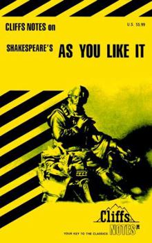 Paperback Cliffsnotes on Shakespeare's as You Like It Book