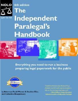 Paperback The Independent Paralegal's Handbook Book
