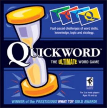 Quickword: The Ultimate Word Game [With 1 Die and Blue Deck/Green Deck/Pink Deck/Gray Deck and Spinner/Scorecard Pad/4 Blank Pads/Tok