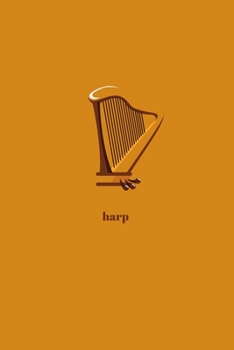 Paperback Harp: Minimal Design Lined Practice Journal 6" x 9" 120 pages Book