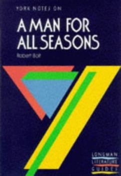 Paperback York Notes on "A Man for All Seasons" by Robert Bolt (York Notes) Book