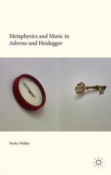 Hardcover Metaphysics and Music in Adorno and Heidegger Book