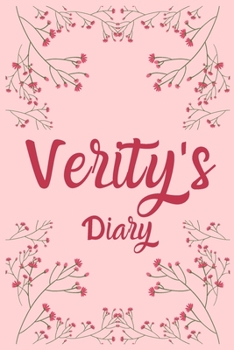 Paperback Verity's Diary: Verity Named Diary/ Journal/ Notebook/ Notepad Gift For Verity's, Girls, Women, Teens And Kids - 100 Black Lined Pages Book