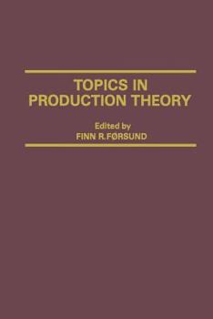 Paperback Topics in Production Theory Book
