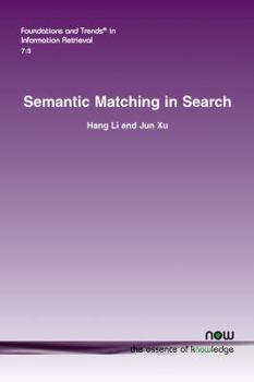 Paperback Semantic Matching in Search Book