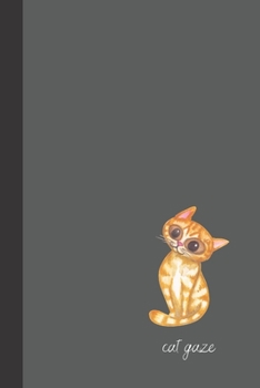 Paperback cat gaze: small lined Watercolor Cat Notebook / Travel Journal to write in (6'' x 9'') 120 pages Book