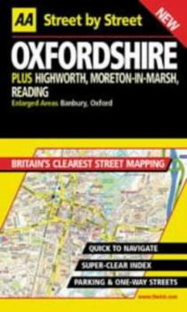 Paperback Aa Street by Street Oxfordshire Book