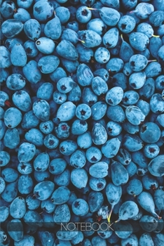 Paperback Notebook: Notebook: Berries blueberries close up [110 pages]: Berries blueberries close up Book