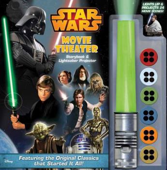 Hardcover Star Wars Movie Theater Storybook & Lightsaber Projector, Volume 1 [With Lightsaber Projector] Book