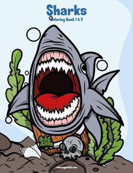 Paperback Sharks Coloring Book 1 & 2 Book