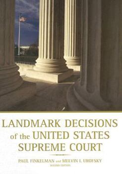 Hardcover Landmark Decisions of the United States Supreme Court Book