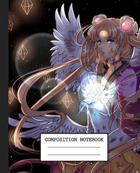 Notebook: Anime Japan Sailor Moon Soft Glossy Cover Graph Paper Pages Book 7.5 x 9.25 Inches 110 Pages