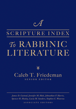 Hardcover A Scripture Index to Rabbinic Literature Book