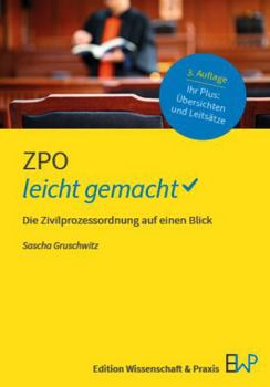 Paperback Zpo - Leicht Gemacht: Die Zivilprozessordnung Auf Einen Blick [German] Book