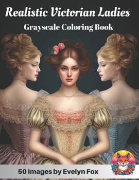 Realistic Victorian Ladies Grayscale Coloring Book: 50 realistic images featuring Portraits, Charming 19th Century Ladies, Authentic Fashion Styles, A Journey Through the Romantic Era