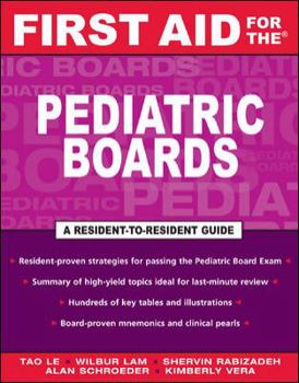 Paperback First Aid for the Pediatric Boards Book