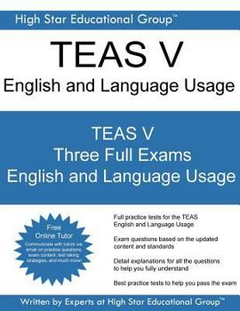 Paperback TEAS V English and Language Usage: 2018 TEAS V English and Language Usage - Free Online Tutor Book