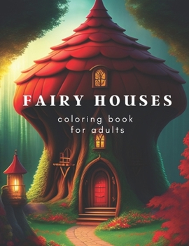 Paperback Fairy Houses coloring book for adults [Large Print] Book