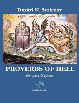 Paperback Proverbs of Hell: (1-4 Notebooks) for Middle (or High) Voice and Piano Book