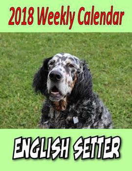 Paperback 2018 Weekly Calendar English Setter Book