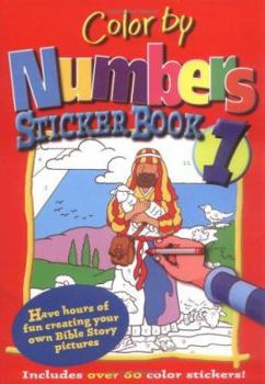 Paperback Color by Numbers Sticker-Book Book