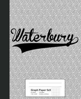 Paperback Graph Paper 5x5: WATERBURY Notebook Book