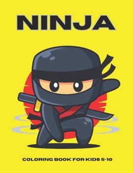 Paperback Ninja Coloring Book [Large Print] Book