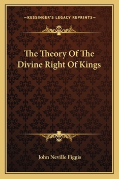 Paperback The Theory Of The Divine Right Of Kings Book