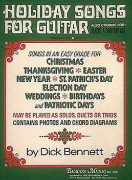 Paperback Holiday Songs for Guitar Book