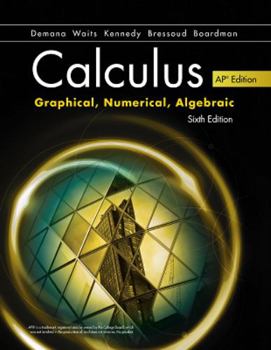Hardcover Advanced Placement Calculus Graphical Numerical Algebraic Sixth Edition High School Binding Copyright 2020 Book
