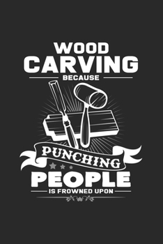 Paperback Wood carving: 6x9 Wood Carving - dotgrid - dot grid paper - notebook - notes Book