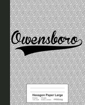 Paperback Hexagon Paper Large: OWENSBORO Notebook Book