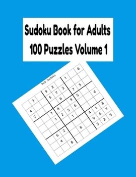 Paperback Sudoku Book for Adults 100 Puzzles Volume 1 Book