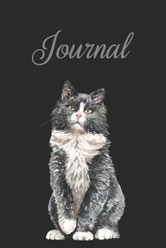 Journal: Beautiful Watercolour Cat - Journal - Notebook - Cat Lover - Feline - Fur baby - Friend - Companion - Pet