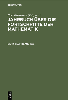 Hardcover Jahrgang 1872 [German] Book