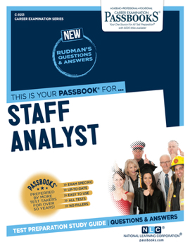 Paperback Staff Analyst (C-1551): Passbooks Study Guide Volume 1551 Book