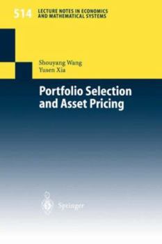 Paperback Portfolio Selection and Asset Pricing Book