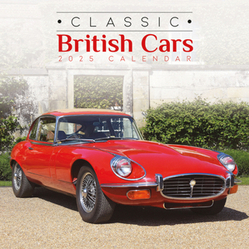 Calendar 2025 Classic British Cars Wall calendar: Plastic Free Packaging Book