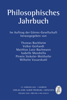Paperback Philosophisches Jahrbuch: 1. Halbband [German] Book