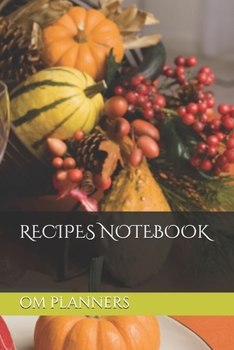 Paperback Recipes Notebook Book
