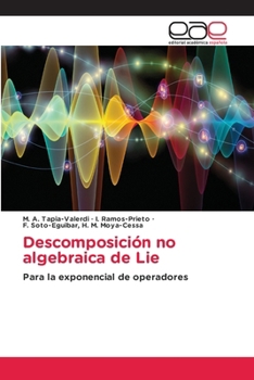 Paperback Descomposición no algebraica de Lie [Spanish] Book