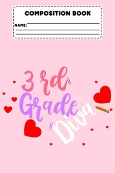 Paperback Composition Book 3rd Grade Diva: Composition Notebook For Girls, Back To School Supplies For 3rd Graders, Paper For Note Taking, Creative Writing, Ess Book