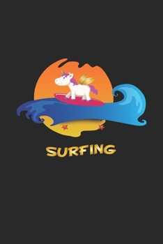 Paperback Surfing: Monatsplaner, Termin-Kalender - Geschenk-Idee f?r Einhorn Fans - A5 - 120 Seiten Book