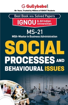 Paperback Ms-21 Social Processes and Behavioural Issues Book