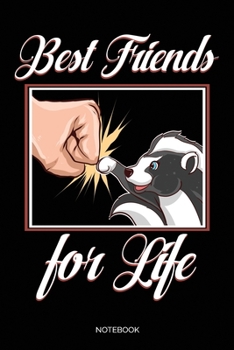 Best Friends For Life: Liniertes Notizbuch A5 - Stinktier Notizbuch I Haustier Süß Liebhaber Geschenk