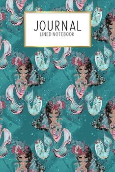 Journal Lined Notebook: Mermaid Christmas Ocean Adventure Holiday | Blank Lined Journal | Gratitude Journal | 6" x 9" 100 Pg |Motivational Quotes | Self-Care | Diary | Gift