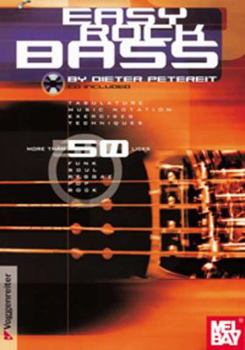 Paperback Easy Rock Bass Book