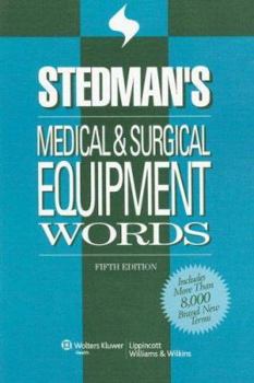 Paperback Stedman's Medical & Surgical Equipment Words Book